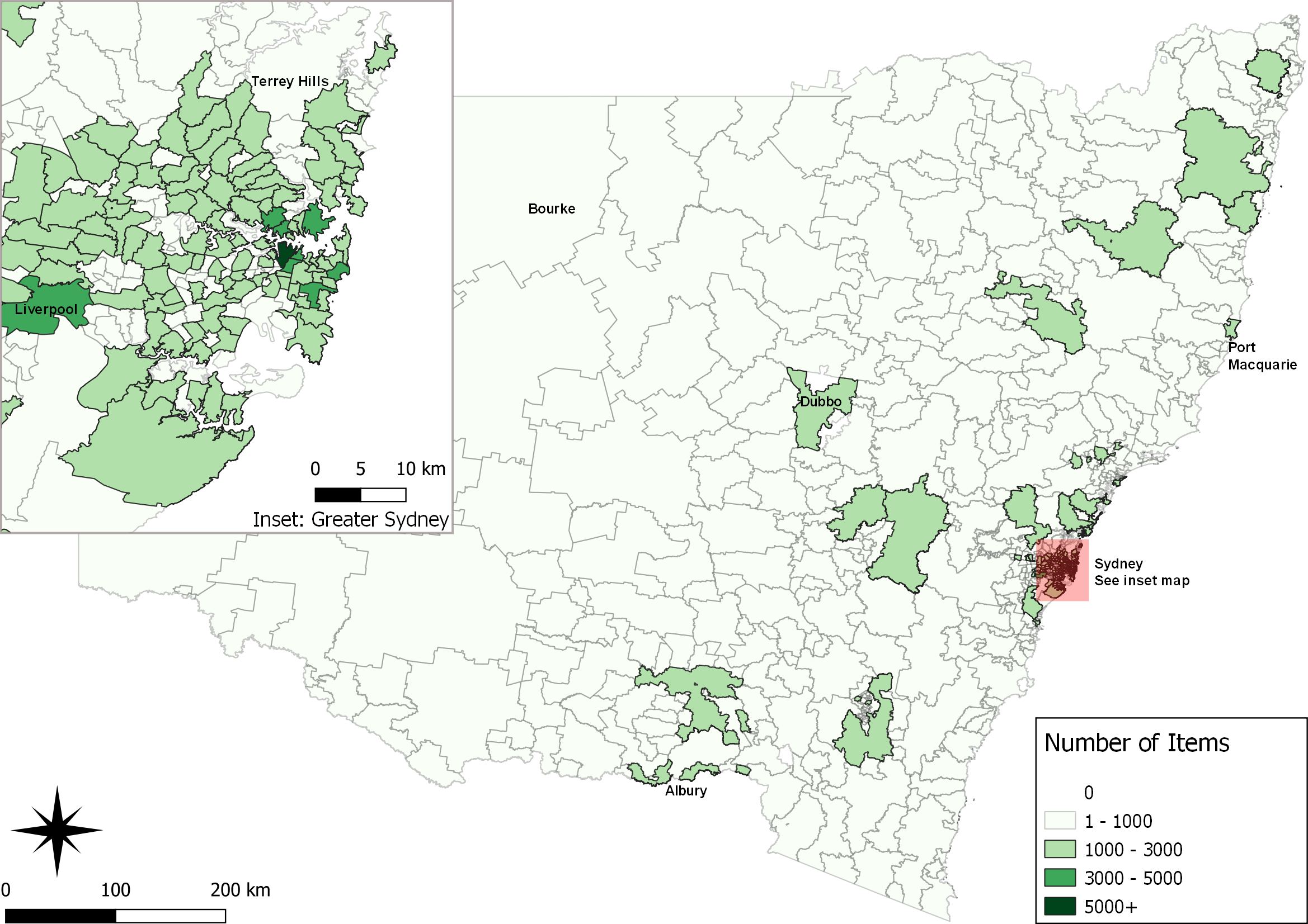 NSW map