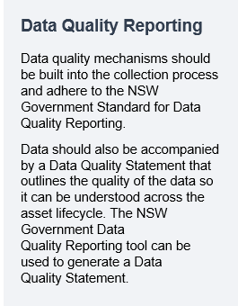 Data quality reporting